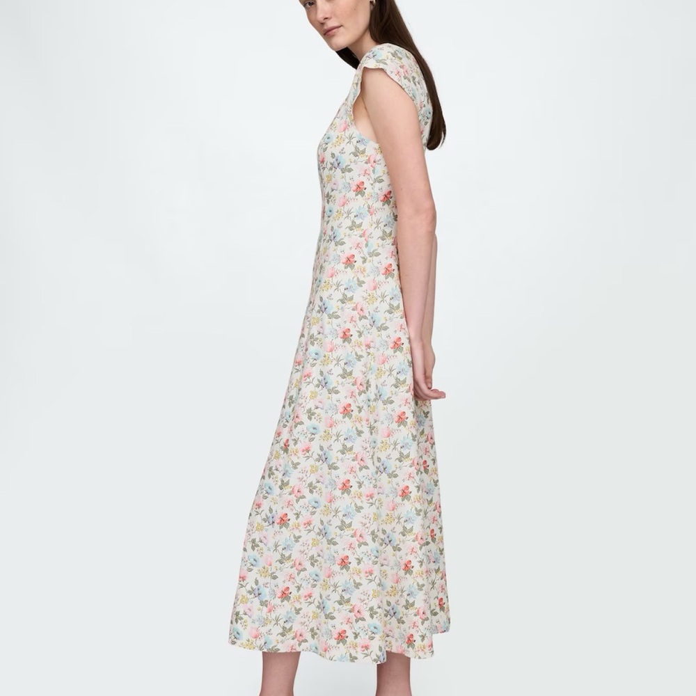 Floral Cap Sleeve Dress